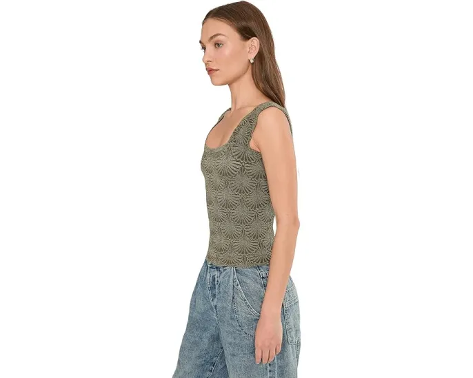 Топ Free People Love Letter Cami с цветочным жаккардом и рюшами