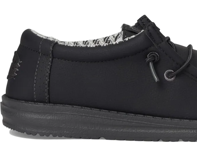 Детские слипоны Hey Dude Wally Classic с дышащим верхом и круглым носком