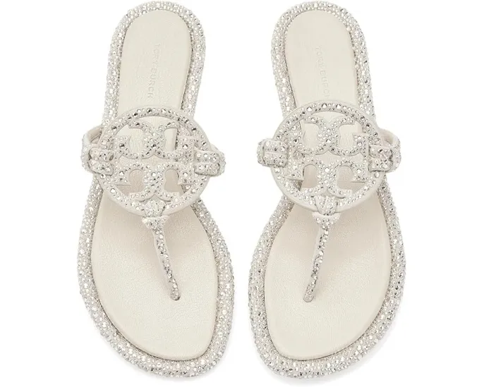 Босоножки Miller Knotted Crystal от Tory Burch с кристаллами