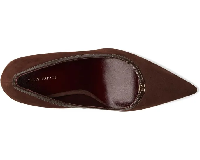Туфли лодочки Tory Burch Double T Buckle на каблуке 80 мм с застежкой на пряжке