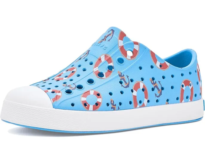 Native Shoes Kids Jefferson Print с перфорацией и легкой подошвой EVA