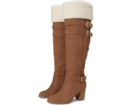 Ботинки Journee Collection Alyza с меховым воротником и застежками