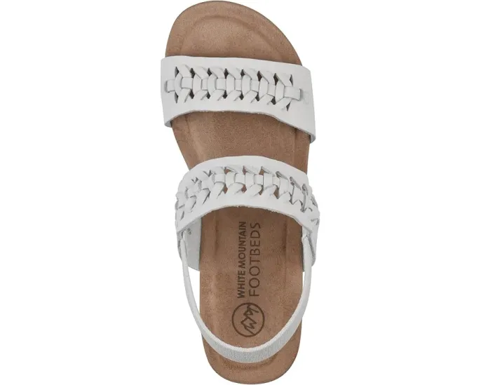 Сандалии White Mountain Pretreat на клиновидном каблуке с плетеными ремешками