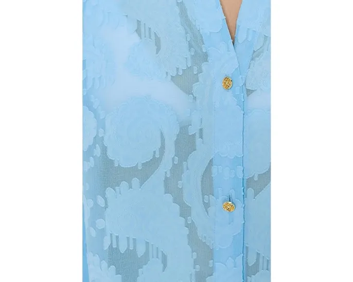 Стильный пляжный кардиган Sadira Clip с отложным воротником и длинными рукавами Lilly Pulitzer