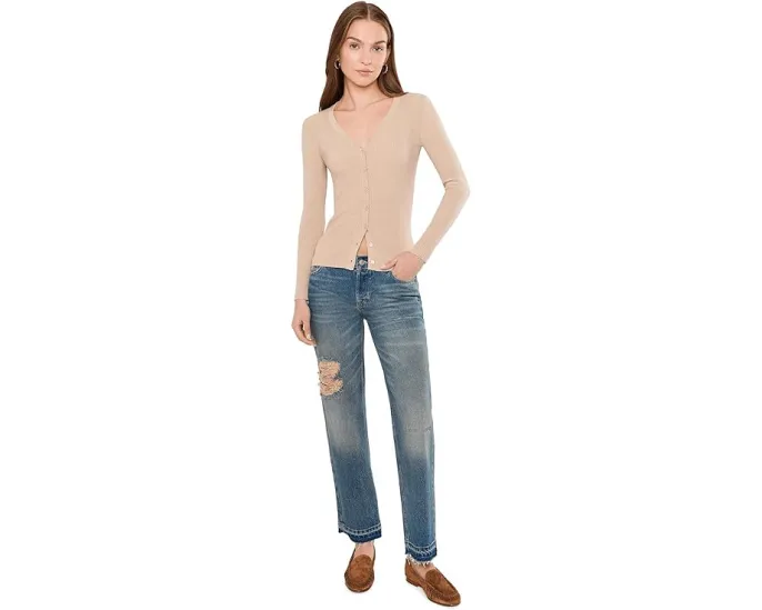 Джинсы Free People Up All Hours Slim с расклешенным низом