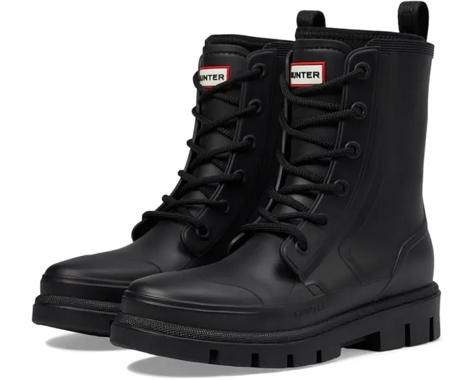 Водонепроницаемые сапоги Hunter Diana до середины икры на шнуровке