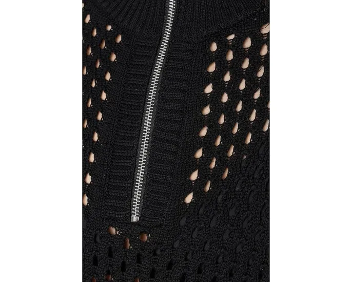 Вязаный свитер Gaines 1/2 Zip от Varley с высоким воротником и короткими рукавами