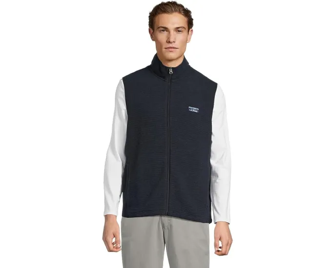 Жилет L.L.Bean Lakewashed Double-knit с двойной вязкой и османской резинкой