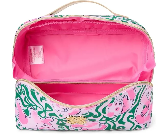 Косметичка Lilly Pulitzer Josee Pouch с отделениями и ручкой