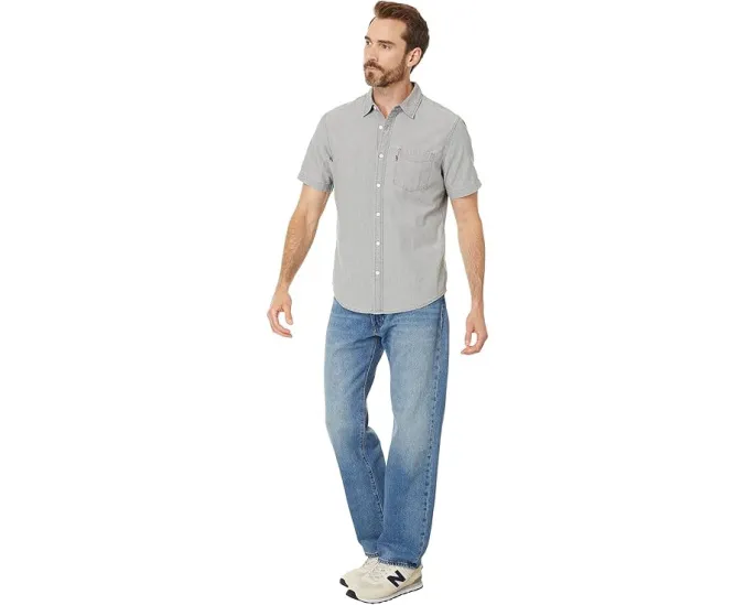 Джинсы Levi's 555 Relaxed Straight прямого кроя с антифитом из неэластичного денима