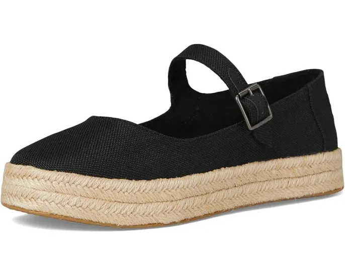 Эспадрильи TOMS Carolina Mary Jane на платформе с ремешком и пряжкой