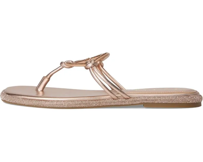 Сандалии GUESS Saima без застежки с логотипом G и стразами