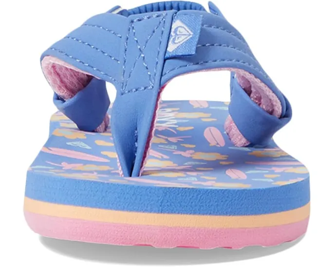 Roxy Vista Loreto детские шлепанцы с цветочным принтом на стельке