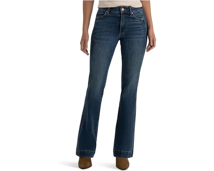 Джинсы-ботильоны KUT from the Kloth Natalie High-rise Bootcut с широким подолом