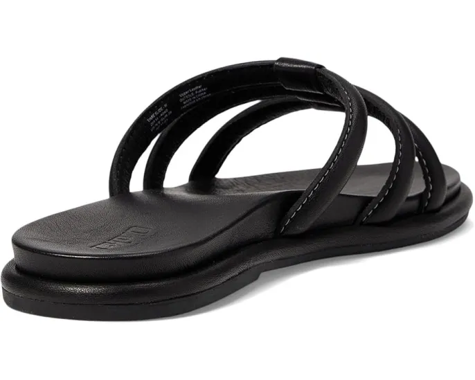 Сандалии OluKai Tiare Slide с кожаной стелькой и шнуровкой