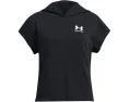 Under Armour детская худи Rival Terry Short Sleeve с капюшоном и короткими рукавами