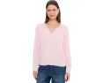 Long Sleeve Flowy Top with Lace Yoke