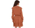 Платье Lauren Ralph Lauren с рюшами из жоржета и ярусной юбкой
