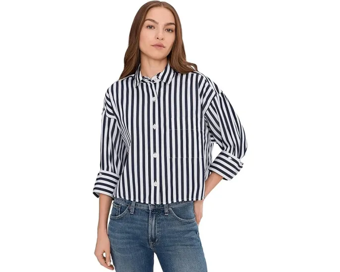 Рубашка Madewell Alice Classic Navy классическая