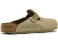 Клоги Birkenstock Boston из замши с анатомической стелькой и регулируемой пряжкой