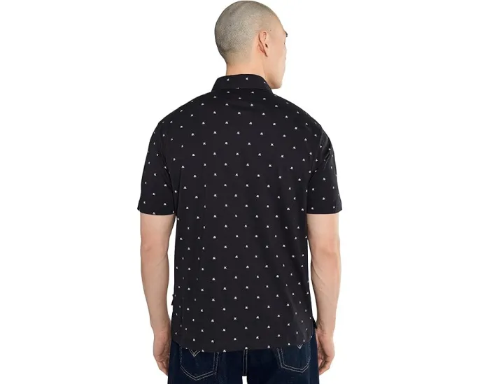 Поло Armani Exchange с логотипом All Over из хлопка пике в классическом крое