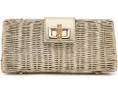 Клатч-кроссбоди Lilly Pulitzer Leena Wicker золотистый