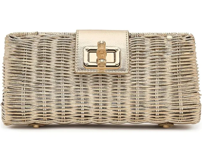 Клатч-кроссбоди Lilly Pulitzer Leena Wicker золотистый