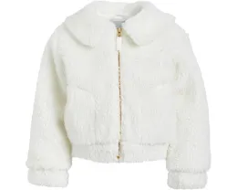 Janie and Jack Детская куртка из искусственного меха Ivory Sherpa для малышей и детей