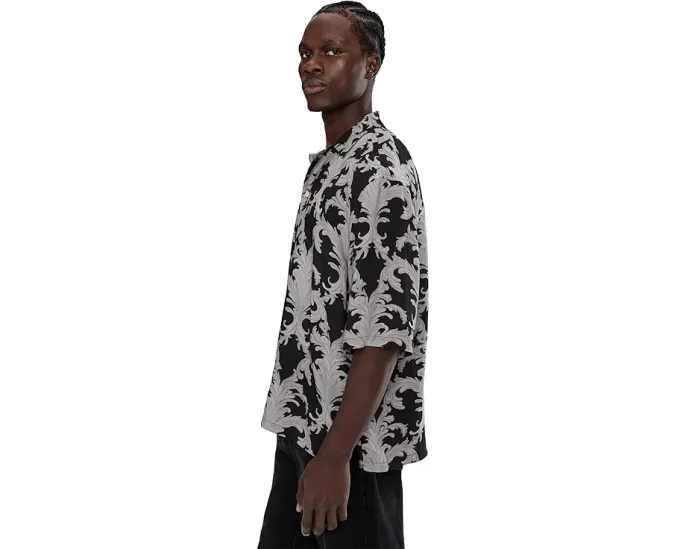 Рубашка AllSaints Motif с коротким рукавом и ярким принтом