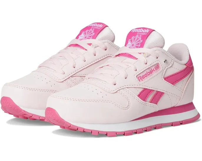 Кроссовки Reebok Classic Leather для детей с металлическим блеском