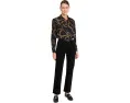 Рубашка Classic Fit Belting-Print Crepe от Lauren Ralph Lauren