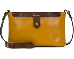 Сумка Patricia Nash Aimee C/B через плечо из натуральной кожи с латунной фурнитурой