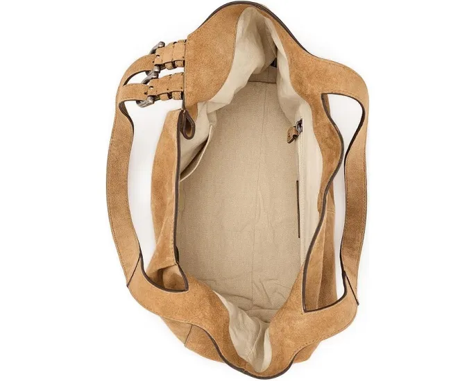 Сумка-тоут Frye Heather из замши с кожаной отделкой