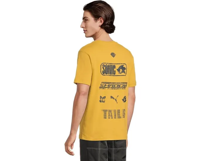 Футболка PUMA с принтом Sonic The Hedgehog и свободным кроем