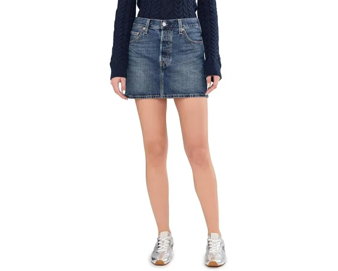 Юбка Levi's Icon из денима средней посадки с классическими карманами