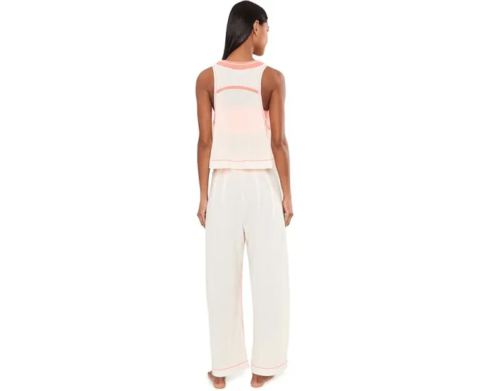 Free People Weekender Lounge Set домашний костюм цвета Ivory Combo