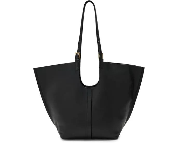 Сумка AllSaints Ara East/West Tote через плечо из овечьей кожи черная