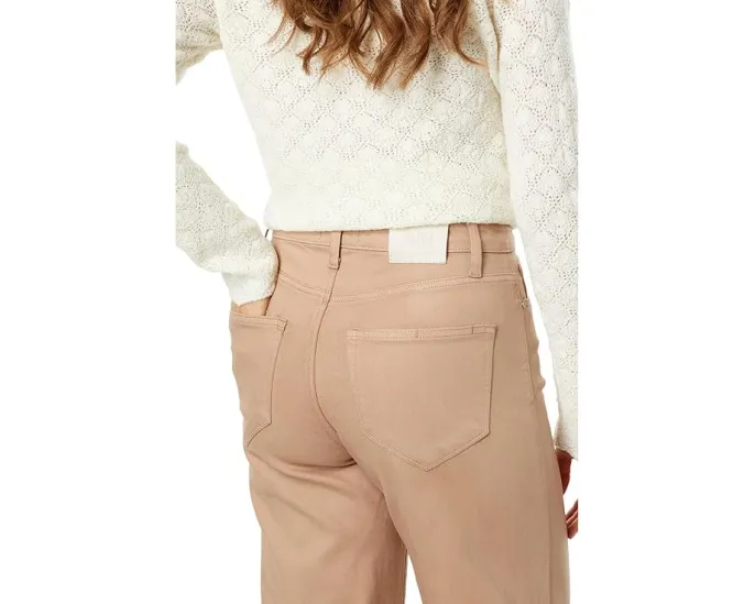 Джинсы Paige Anessa с люксовым покрытием French Latte и широкими штанинами