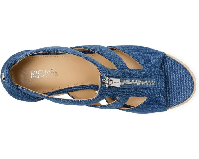 Сандалии Etta Wedge на танкетке с платформой из джута MICHAEL Michael Kors