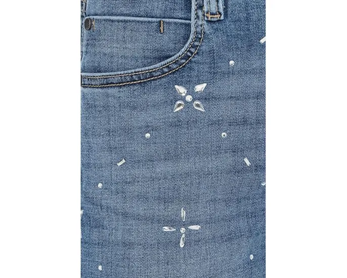 Широкие джинсы Liverpool Los Angeles Luxe Stride 76 см с кристаллами