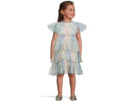 Lola and The Boys платье Pastel Stars с ярусными рюшами