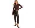 Леггинсы Commando Faux Leather Cropped Flare из экокожи