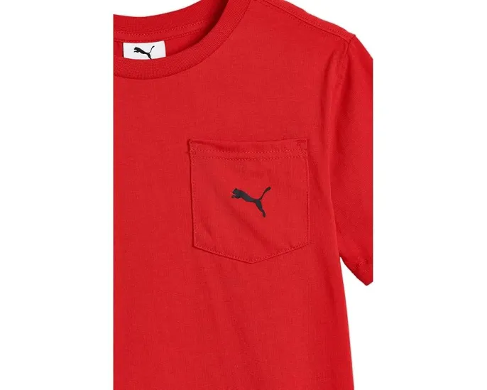 Puma Детский комплект из футболки с карманом и флисовых шорт