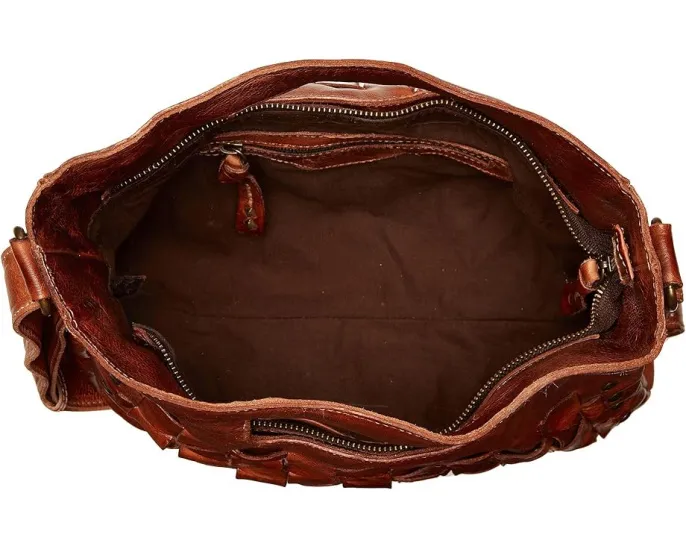 Сумка кроссбоди Bed Stu Orchid из зерненой кожи с регулируемым ремнем