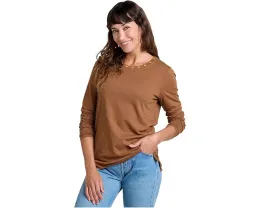 Свитшот Toad&Co Primo Long Sleeve Crew с вышивкой из органического хлопка