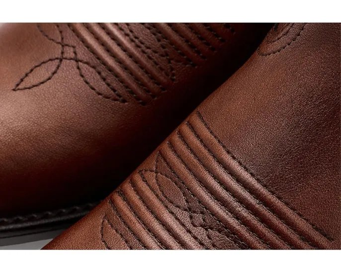 Казаки Grayson от Ariat с цветочной строчкой и блок-каблуком