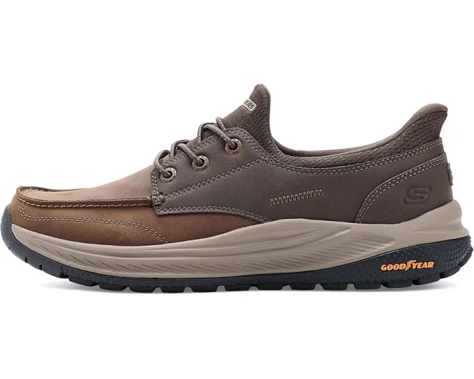 SKECHERS Meroe Ollie мужские слипоны из кожи с памятью формы