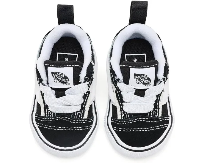Детские кеды Vans Knu Skool Elastic Lace Bolt черные