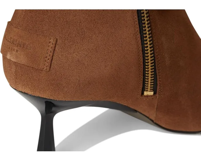 Ботинки Vivian из замши с заостренным носком и шестигранным каблуком AllSaints