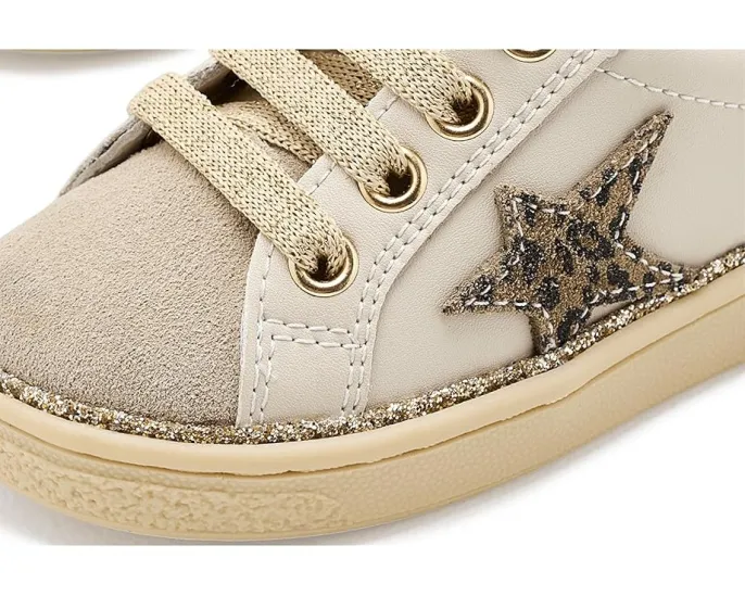 Детские туфли Naturino Pinn Zip с боковой молнией и звездами из блесток